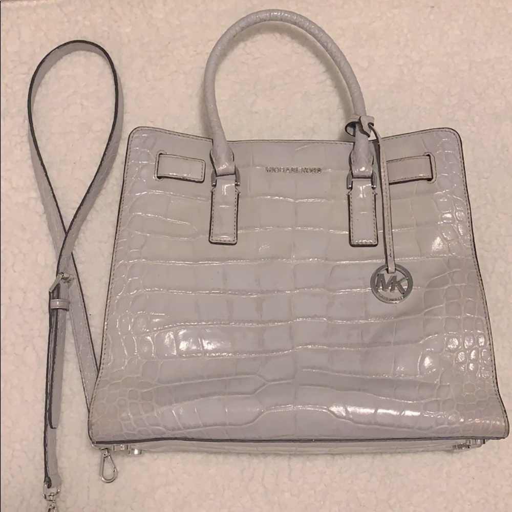 Large Michael Kors Dillon Croc Satchel